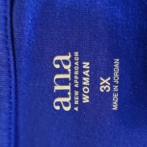 3x women's blue shirt